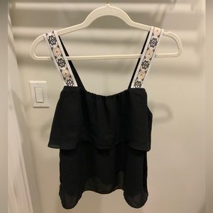 Jcrew ruffle tank size 6